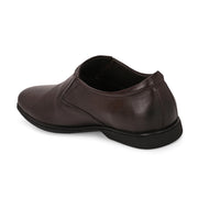 Men Premium Leather Brown Slip-On Formal Shoes (Gateway-06-Brown)