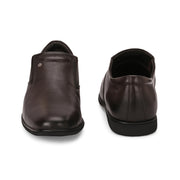 Men Premium Leather Brown Slip-On Formal Shoes (Gateway-06-Brown)