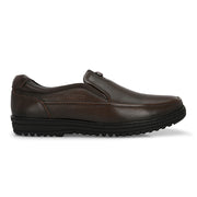 Men Premium Leather Pine Slip-On Formal Shoes | Available in sizes 5 UK to 12 UK (Comforter-02-Pine)