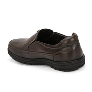 Men Premium Leather Pine Slip-On Formal Shoes | Available in sizes 5 UK to 12 UK (Comforter-02-Pine)