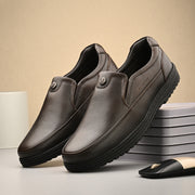 Men Premium Leather Pine Slip-On Formal Shoes | Available in sizes 5 UK to 12 UK (Comforter-02-Pine)
