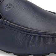 Men Premium Leather Blue Casual Slip On Driving Loafers (Emporio-05-Blue)