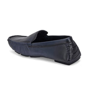 Men Premium Leather Blue Casual Slip On Driving Loafers (Emporio-05-Blue)