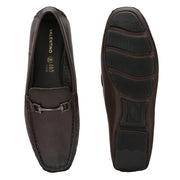 Men Premium Leather Brown Casual Slip On Driving Loafers (Emporio-27-Brown)