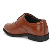 Men Premium Leather Tan Oxford Police Shoes | Available in Sizes 5 UK to 13 UK (Executive-Police-61-Tan)