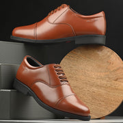 Men Premium Leather Tan Oxford Police Shoes | Available in Sizes 5 UK to 13 UK (Executive-Police-61-Tan)