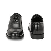Men Premium Leather Black Oxford Police Shoes | Available in Sizes 5 UK to 12 UK (Executive-61-Black)