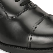 Men Premium Leather Black Oxford Police Shoes | Available in Sizes 5 UK to 12 UK (Executive-61-Black)