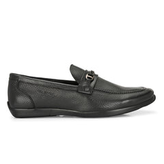 Men Premium Leather Black Slip-On Formal Shoes (Astra-31)