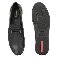 Men Premium Leather Black Slip-On Formal Shoes (Astra-31)