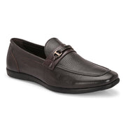 Men Premium Leather Brown Slip-On Formal Shoes (Massage-31-Brown)