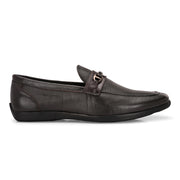 Men Premium Leather Brown Slip-On Formal Shoes (Massage-31-Brown)