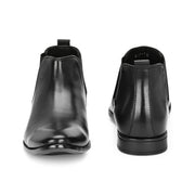 Men Premium Leather Black Chelsea Boot (Reform-85-Black)