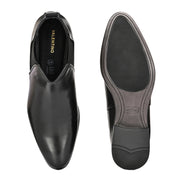 Men Premium Leather Black Chelsea Boot (Reform-85-Black)