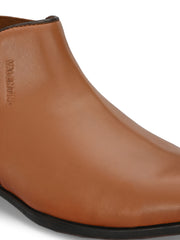 Men Premium Leather Teak Chelsea Boot (Reform-85-Teak)