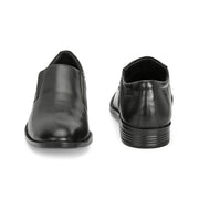 Men Premium Leather Black Slip-On Formal Shoes (Amazona-45-Black)