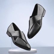 Men Premium Leather Black Stylish & Comfortable Peshawari Sandals (Indigo-21-Black)