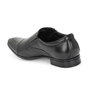 Men Premium Leather Black Slip-On Formal Shoes (Reform-11-Black)