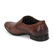 Men Premium Leather Mocca Slip-On Formal Shoes (Reform-11-Mocca)
