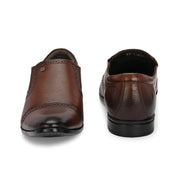 Men Premium Leather Mocca Slip-On Formal Shoes (Reform-11-Mocca)
