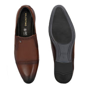 Men Premium Leather Mocca Slip-On Formal Shoes (Reform-11-Mocca)