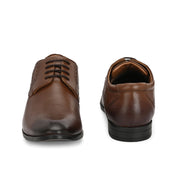 Men Premium Leather Mocca Lace-Up Formal Derby Shoes (Reform-71-Mocca)