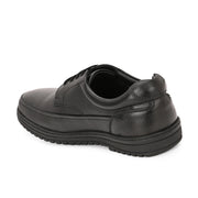 Men Genuine Leather Lace-Up Formal Shoes | Available in Sizes 5 UK to 12 UK (Comforter-51-Black)