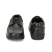 Men Genuine Leather Lace-Up Formal Shoes | Available in Sizes 5 UK to 12 UK (Comforter-51-Black)