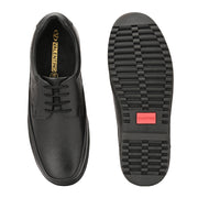 Men Genuine Leather Lace-Up Formal Shoes | Available in Sizes 5 UK to 12 UK (Comforter-51-Black)
