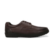 Men Genuine Leather Lace-Up Formal Shoes | Available in Sizes 5 UK to 12 UK (Comforter-51-Brown)