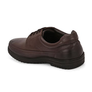 Men Genuine Leather Lace-Up Formal Shoes | Available in Sizes 5 UK to 12 UK (Comforter-51-Brown)