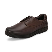 Men Genuine Leather Lace-Up Formal Shoes | Available in Sizes 5 UK to 12 UK (Comforter-51-Brown)