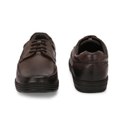 Men Genuine Leather Lace-Up Formal Shoes | Available in Sizes 5 UK to 12 UK (Comforter-51-Brown)