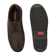 Men Genuine Leather Lace-Up Formal Shoes | Available in Sizes 5 UK to 12 UK (Comforter-51-Brown)