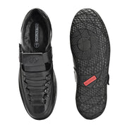 Valentino Men's Genuine Leather Black Sandals with Cushioned Footbed and Durable Rubber Sole (CityWalker-23-Black)