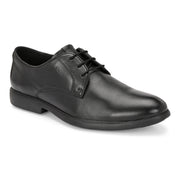 Men Premium Leather Black Lace-Up Formal Derby Shoes (Joyland-52-Black)