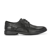 Men Premium Leather Black Lace-Up Formal Derby Shoes (Joyland-52-Black)