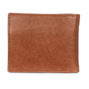 West Port Men's Genuine Leather Wallet – Classic Design with Ample Storage (M-WT-ISC-13-COGNAC-MEDIUM)