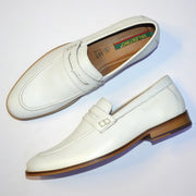 Men Premium Leather White Slip-On Formal Shoes (Update-01-White)