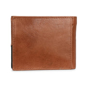 West Port Men's Genuine Leather Wallet – Classic Design with Ample Storage (M-WT-ISC-10-COGNAC-MEDIUM)