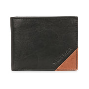 West Port Men's Genuine Leather Wallet – Classic Design with Ample Storage (M-WT-ISC-10-BLACK-MEDIUM)