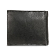 West Port Men's Genuine Leather Wallet – Classic Design with Ample Storage (M-WT-ISC-10-BLACK-MEDIUM)