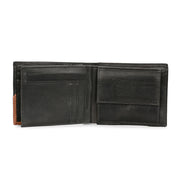 West Port Men's Genuine Leather Wallet – Classic Design with Ample Storage (M-WT-ISC-10-BLACK-MEDIUM)