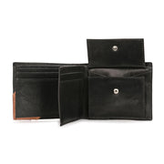 West Port Men's Genuine Leather Wallet – Classic Design with Ample Storage (M-WT-ISC-10-BLACK-MEDIUM)