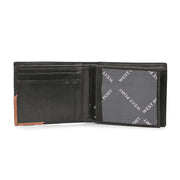 West Port Men's Genuine Leather Wallet – Classic Design with Ample Storage (M-WT-ISC-10-BLACK-MEDIUM)