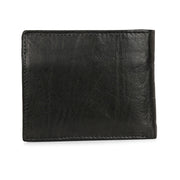 West Port Men's Genuine Leather Wallet – Classic Design with Ample Storage (M-WT-ISC-13-BLACK-MEDIUM)