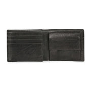 West Port Men's Genuine Leather Wallet – Classic Design with Ample Storage (M-WT-ISC-13-BLACK-MEDIUM)
