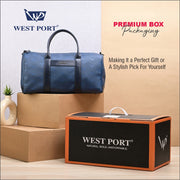 West Port Active Gear Bag – Compact & Modern Gym Style (ACTIVE GEAR BAG-NAVY-20L)