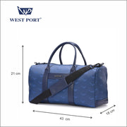 West Port Active Gear Bag – Compact & Modern Gym Style (ACTIVE GEAR BAG-NAVY-20L)