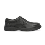 Men Premium Leather Black Formal Lace-Up Shoes (AirMan-62-Black)